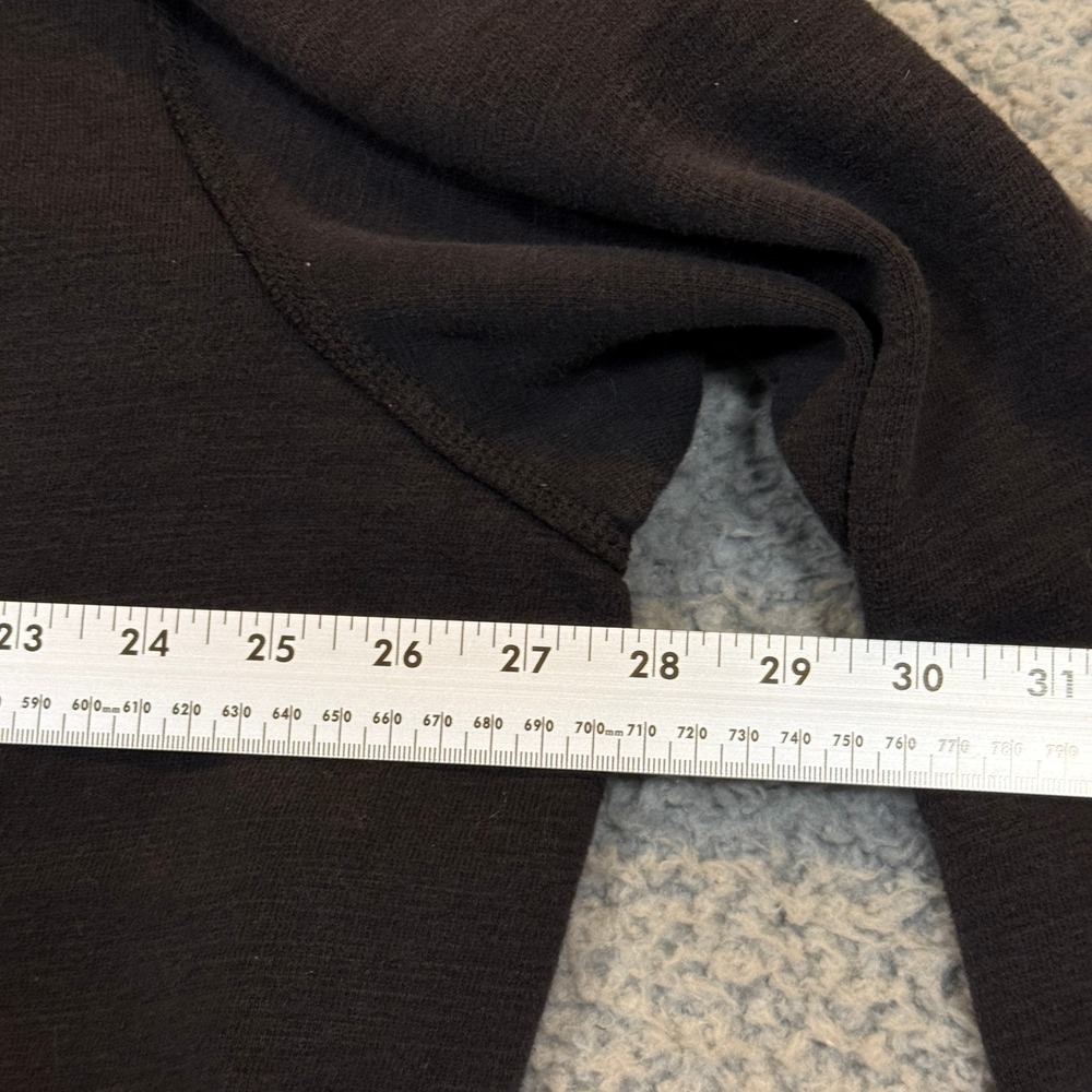 American Eagle Hoodie Mens 3XL Faded Black Applique Logo Cotton Blend Y2K - Picture 7 of 10